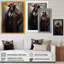 «Hibo Bull With A Stylish Leather Leather III», reproduction sur toile-1651229363-1651229362