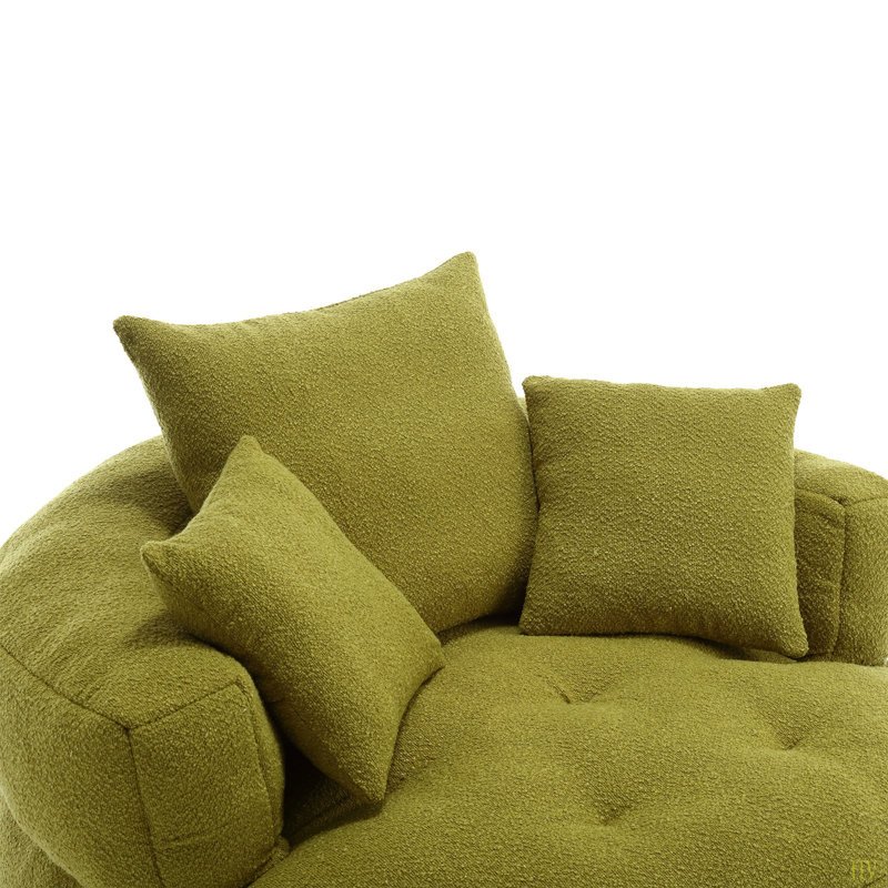 Canapé-lit simple Chenille, Vert