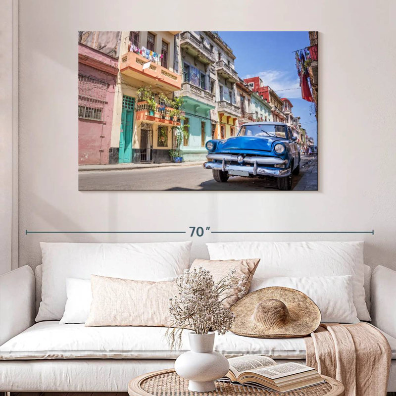 Voiture cubaine rétro Mehar, H 32 po x l 48 po
