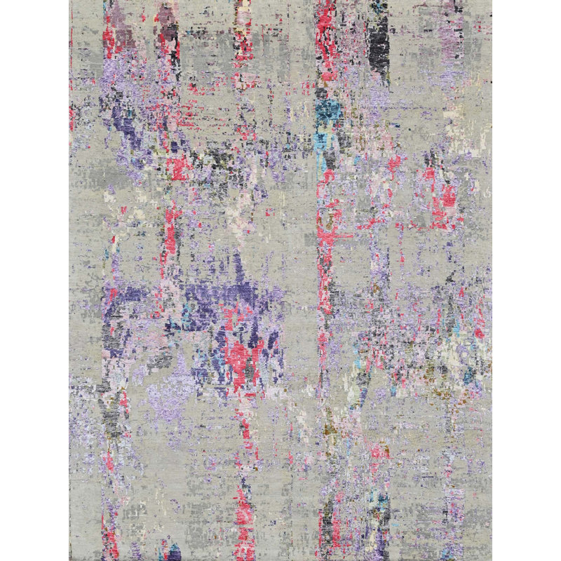 Tapis rectangulaire noué à la main, Rectangle 12 pi x 15 pi