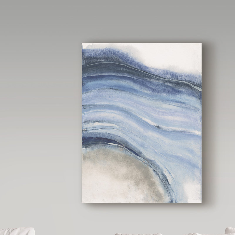 « aquarelle geode iv », reproduction de peinture à l’acrylique sur toile tendue, H 32 po x l 24 po x P 2 po