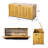 Portside 100Gallons Wood Deck Box