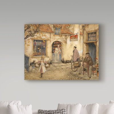 «Out The Kitchen Door» par Graceleigh, reproduction de peinture acrylique sur toile tendue