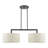 Aleksis 2-Light Linear Pendant with Linen Drum Shades-630471622