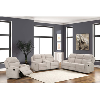 Ensemble de salon en chenille 3 pièces (canapé, causeuse, fauteuil)