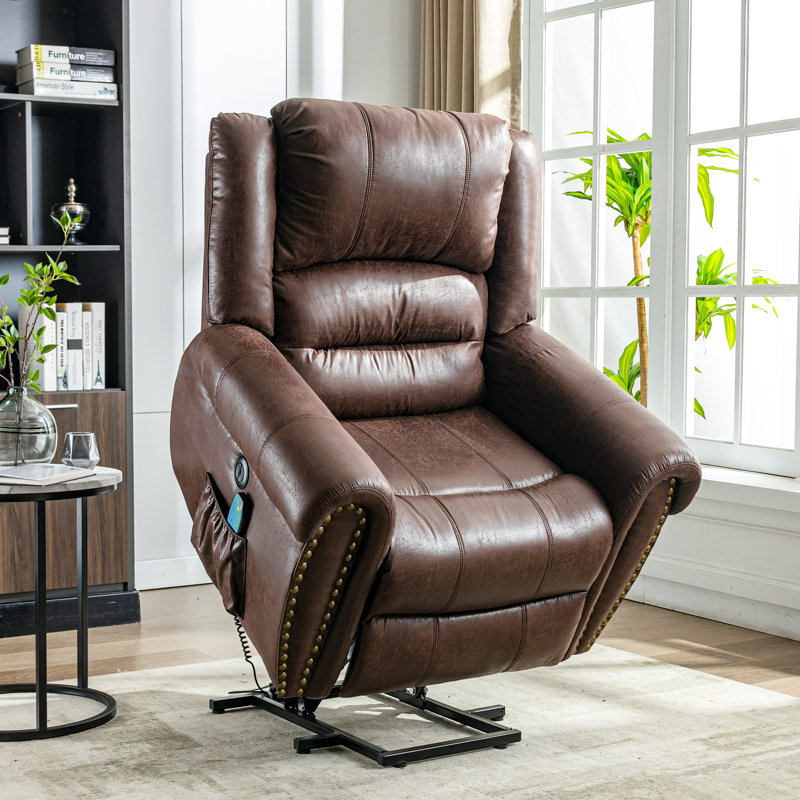 Faux Leather Heated Massage Chair