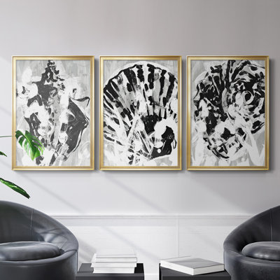 Toile encadrée de qualité supérieure Ocean Inkblot I - prête à être accrochée