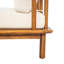 Ensemble de conversation 4 pièces en bois d'acacia avec coussins hydrofuges Bielers