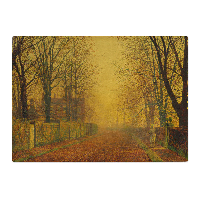 Evening Glow by John Atkinson Grimshaw Chopping Board, 20cm W x 28.5cm L