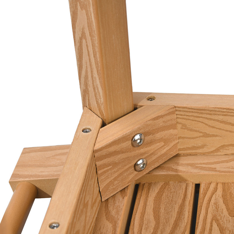 Banc de douche en bois manufacturé Ayondela, Beige