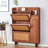Modern Minimalist MDF Shoe Cabinet with Multi-Layer Drawers & Metal Legs, Multi-Purpose Storage Organizer, Nordic & Industrial Style Furniture for Entryway Living Room