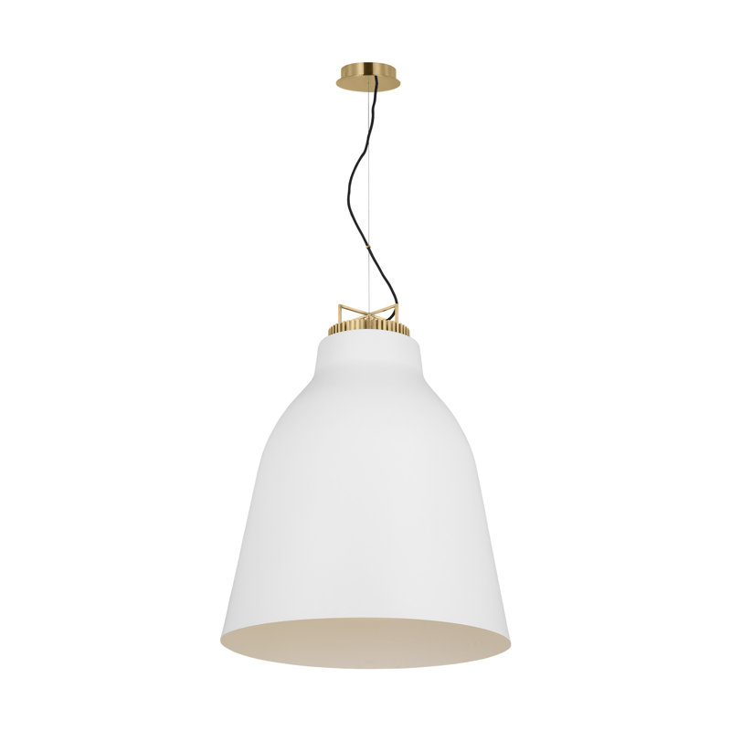 Forge 1 - Light LED Pendant, Matte White, 31.9" H x 26" W x 26" D