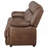 Dark Brown Padded Arm Sofa