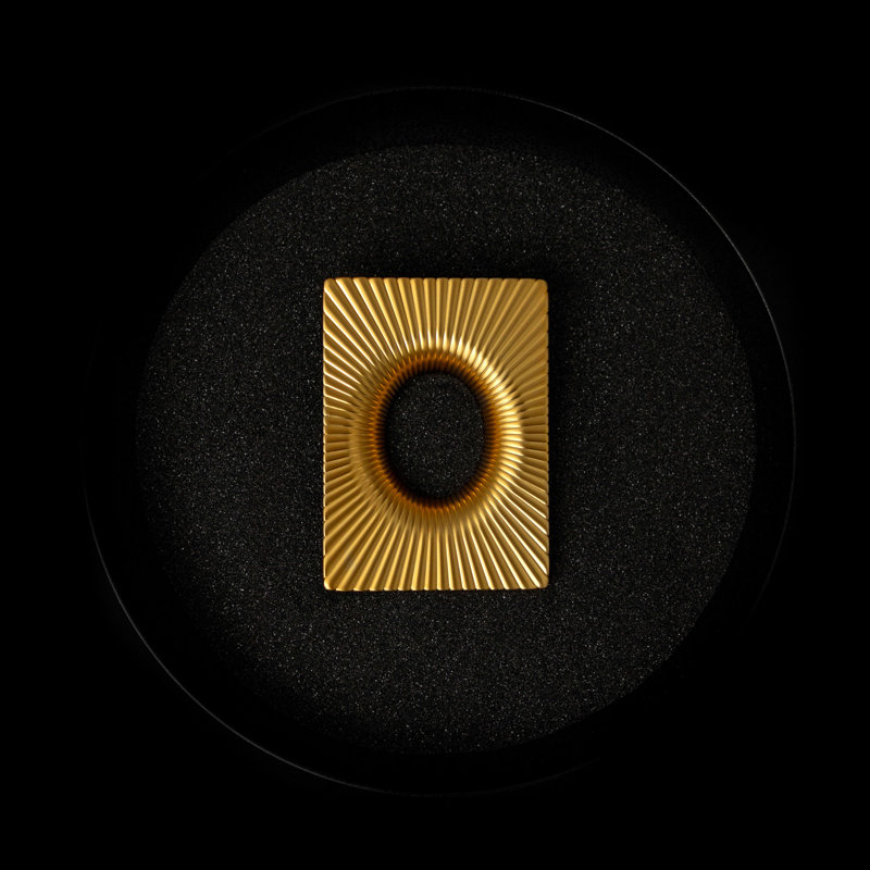 Bijou Luminesence Collection Pull, Brushed Golden Brass, 2-1/4"