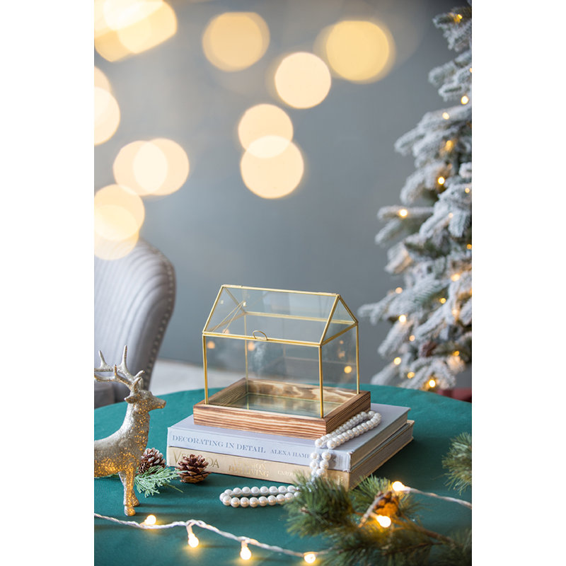 Verre à rebord, H 8,5 po x l 8,9 po x P 6,7 po