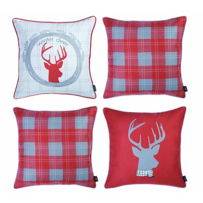 Christmas Merry Christmas 4 Piece Throw Pillow Cover Set -  Apolena, SET-706-Y44