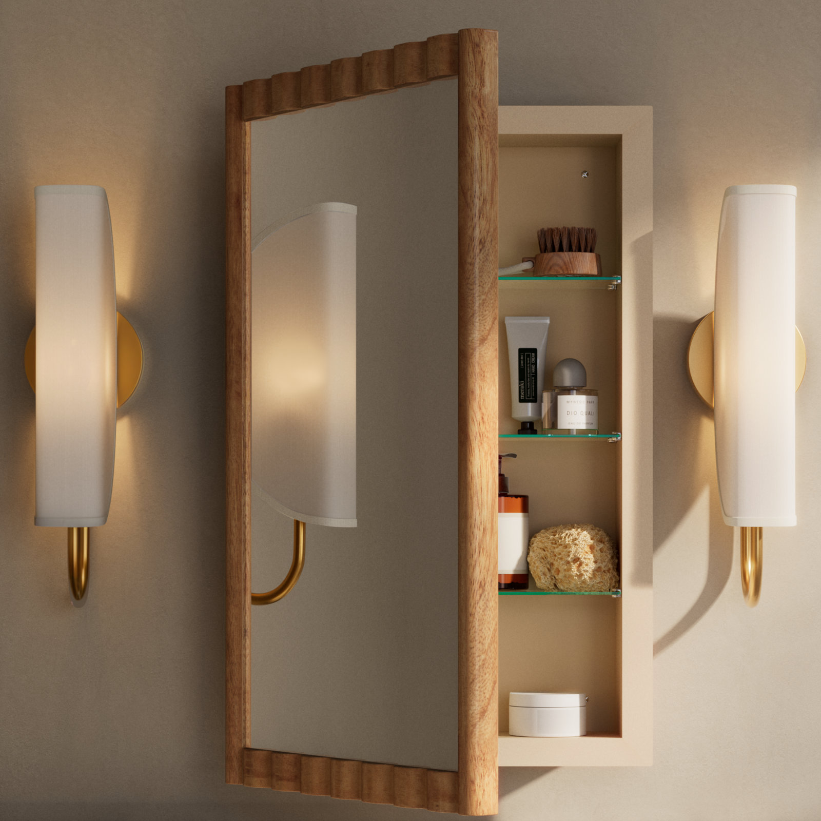 Marlowe Medicine Cabinet, Recess and Surface Mount