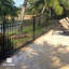 Barrière de clôture à dessus plat très résistant H 6 pi x l 4 pi, barrière de jardin en métal-101826524