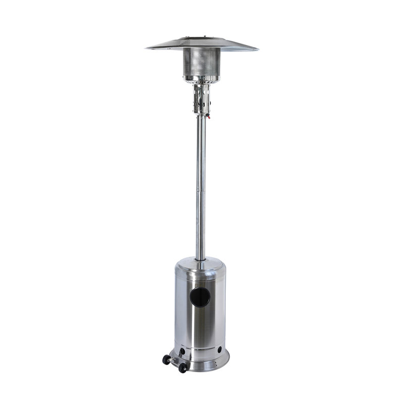 Chauffe-terrasse au propane 47 000 BTU, Acier inoxydable