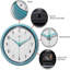 Infinity Instruments LTD. Rétro horloge murale de cuisine Mid Century