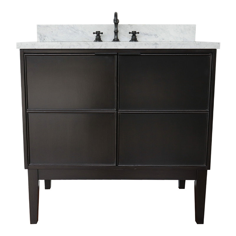Ensemble de meuble-lavabo de salle de bain simple 37 po Saulsberry