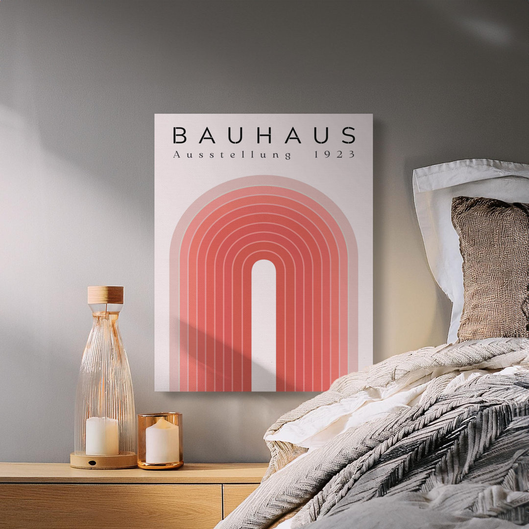 Bauhaus Ausstellung 1923 Canvas Wall Art, Geometric Arch Print, Modern Art, Ready to Hang, Gallery Wrapped Canvas, Minimalist Design