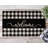 Black and White Check Welcome Mat