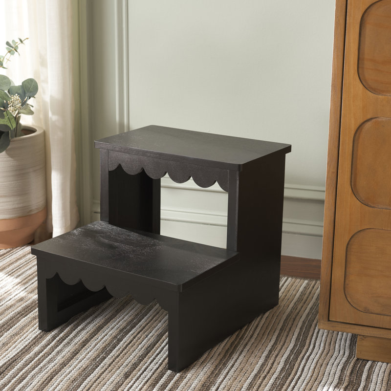 Edan 2 Stair Step Stool, Matte Black
