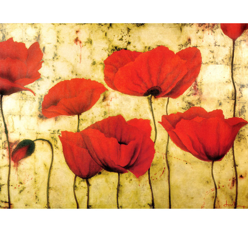 Coquelicots II, H 28 po x l 37 po