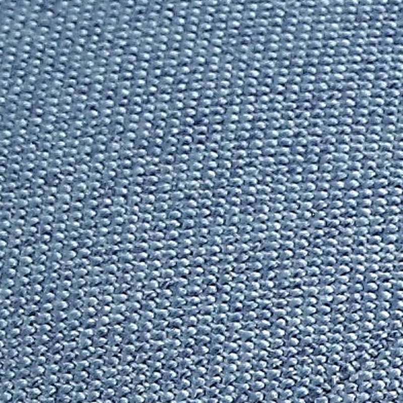 Banc en tissu et finition chêne Charla, Bleu clair