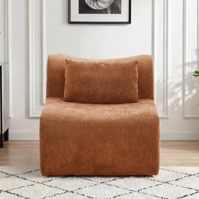 Chaise rembourrée sans accoudoirs