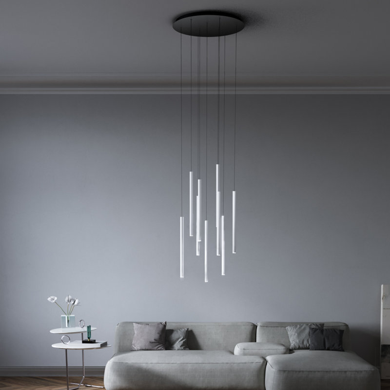 Baileyton 9 - Light Cluster Pendant, White