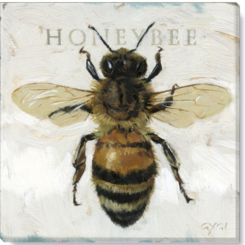 «Honeybee Giclee», reproduction d'art sur toile tendue, H 20 po x l 20 po x P 1 po