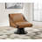 Quinton Vegan Leather Swivel Accent Chair-90995856-90995870