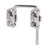 Patio Sliding Door Loop Lock  Increase Home Security, Install Additional Child-Safe Security, Hardened Steel Bar with Diecast Base (Single Pack)-66152445-66152444