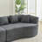 Compression Cloud Sectionals, 111.5 Inch Chenille Modern Home Sofa