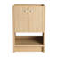 Armoire de salle de bain 24 po en contreplaqué de chêne avec rangement pour meuble-lavabo moderne 2 portes