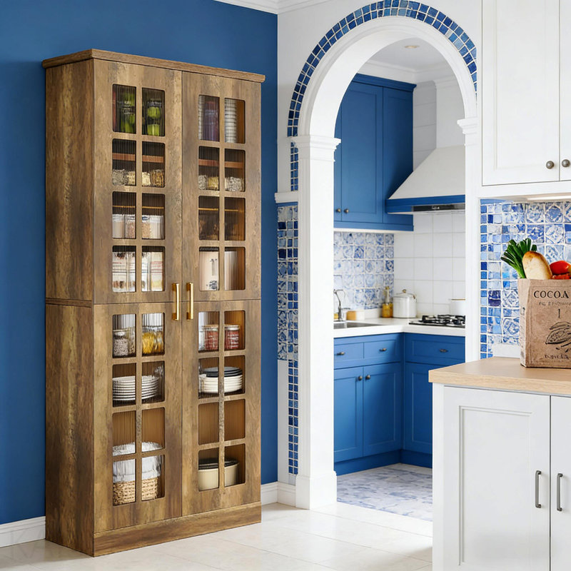 Armoire de rangement haute et spacieuse