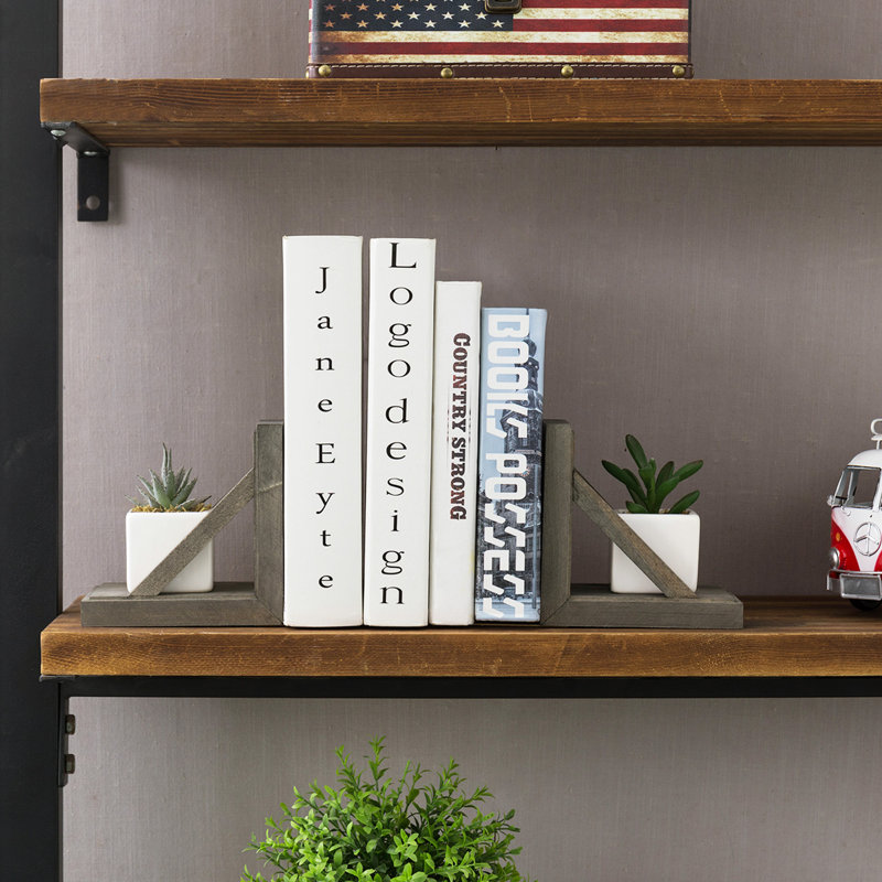 Wood Bookends