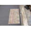 Tapis vintage rétro Oushak turc rose et beige tissé à la main pour un décor de style campagne