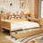 Multi-Functional Wooden Daybed For Twin With Shelf And Desk Storage - Space Optimizer In Wood Options Study Fashionable Item-2004052676