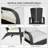 Alaizah Outdoor Rattan Adirondack Deck Chair Armrest Lounge Chair w/ Cushion-2049028215-2049028214