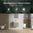 24" Single Bathroom Vanity Wall-mounted Floating vanities with White Resin Stone Top,2 Drawers Modern for Small Bathroom-979592103-979592104