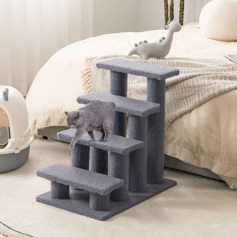 Clydene Stairs With 4 Steps, Grey