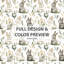 Ensemble de literie à imprimé animal - Ensemble de housse de couette et de coussin décoratif gris-124289634