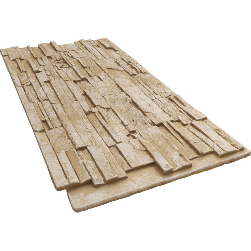 EverStone Cascade Faux Stone Panel, Sandstone