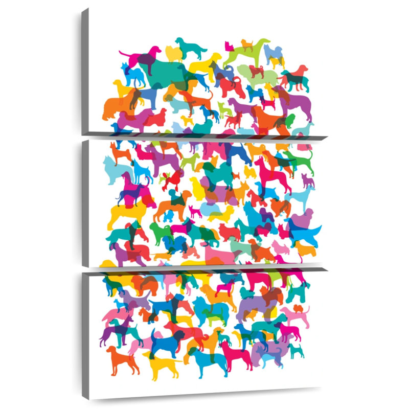 Brampt Dogs I, 38" H x 24" W
