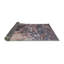 Tapis abstrait brun / bleu / rouge-1987998566