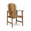 Ensemble de 2 chaises de salle à manger d'extérieur résistantes aux intempéries en bois d'acacia Adirondack-848826339