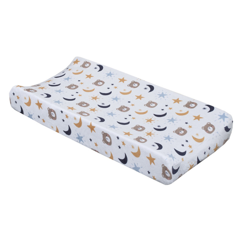 Housse de matelas à langer Goodnight Sleep Tight Bear, Moon and Star